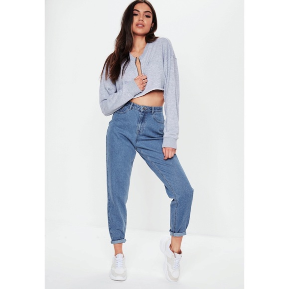Blue riot high waisted rigid mom jeans Clearance